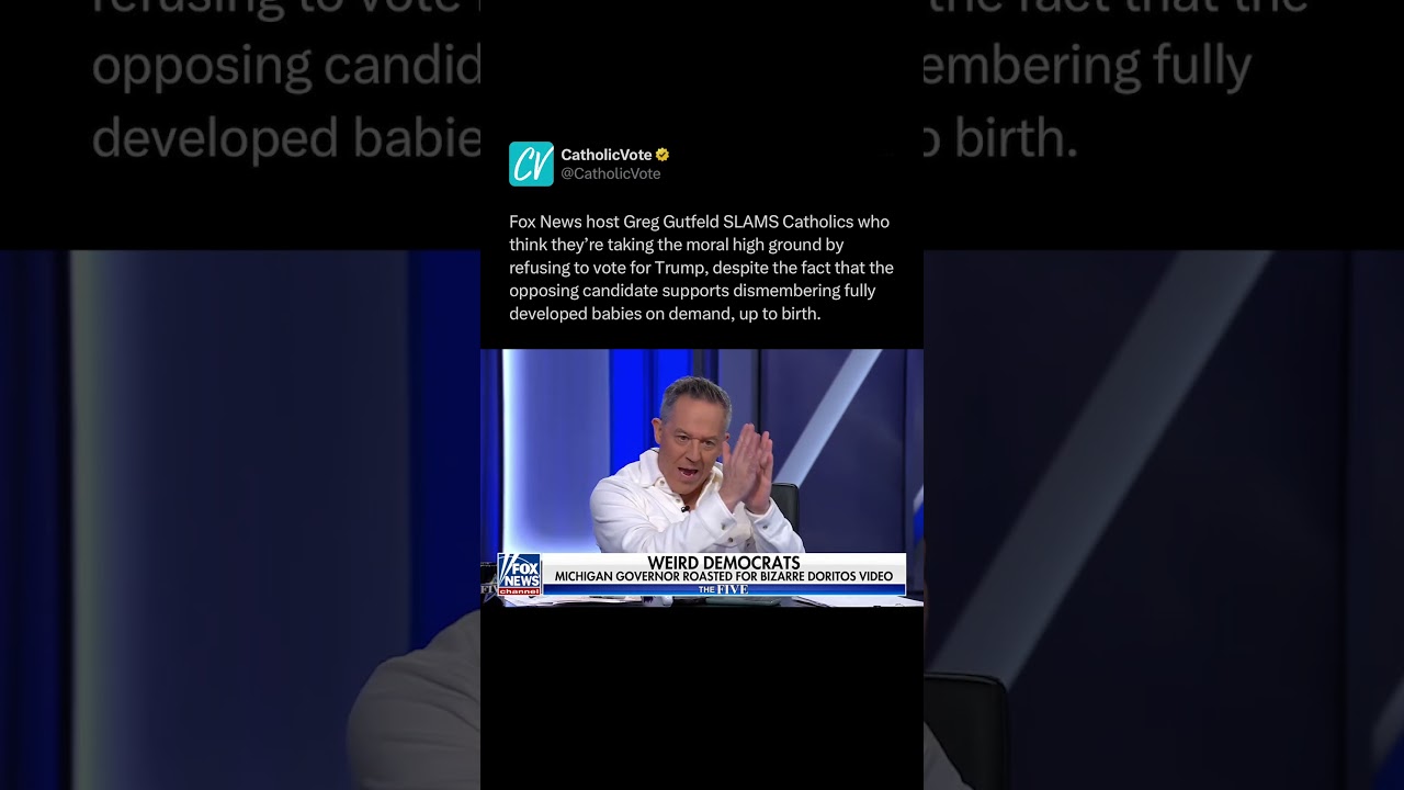 Greg Gutfeld SLAMS Catholics who refuse to vote