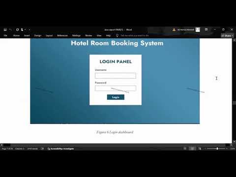 🏨 Java Hotel Booking System Project | Complete OOP & GUI Application for Beginners