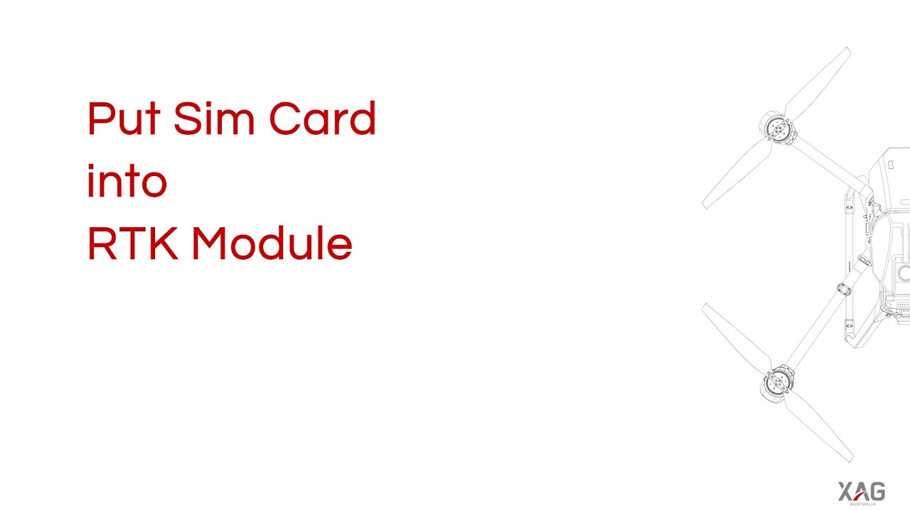 Xag Rtk7 XAG-Maintenance Video- Put Sim Card into RTK Module - YouTube