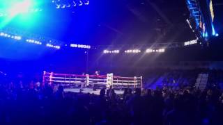 Andrea Ye singing Mexico's National Anthem Vargas vs Berchelt