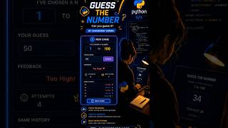 Guess the number game in Python 🎮 || #100daysofcode #programming #coding #codinglife
