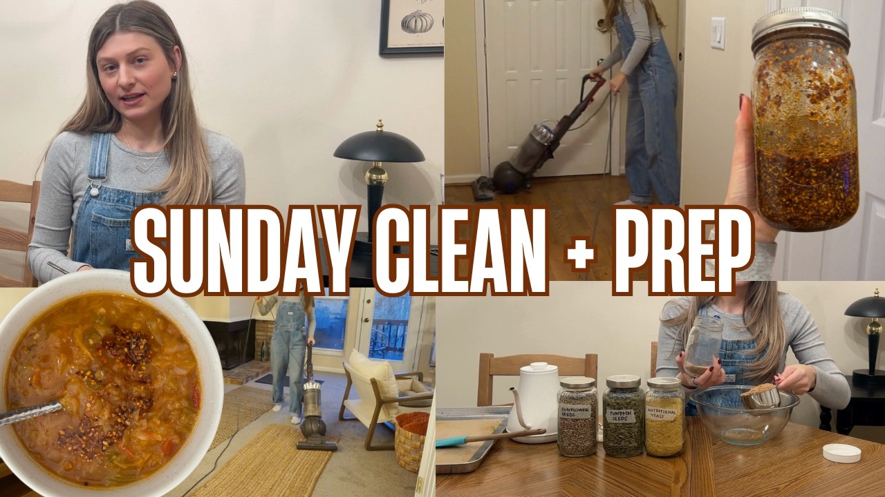 Let's Get Motivated! Clean & Prep with me (vacuuming & tidying + my yummy GF cracker recipe)