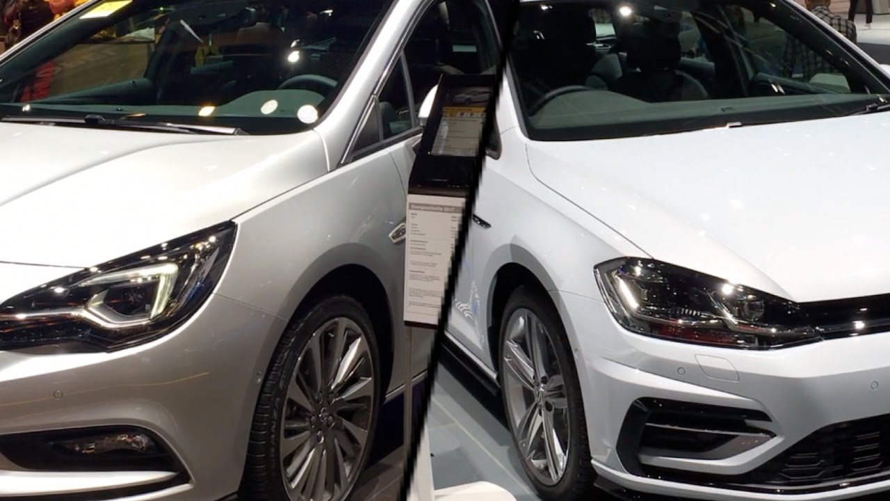17 Opel Astra Sports Tourer Vs 17 Volkswagen Golf Variant Youtube