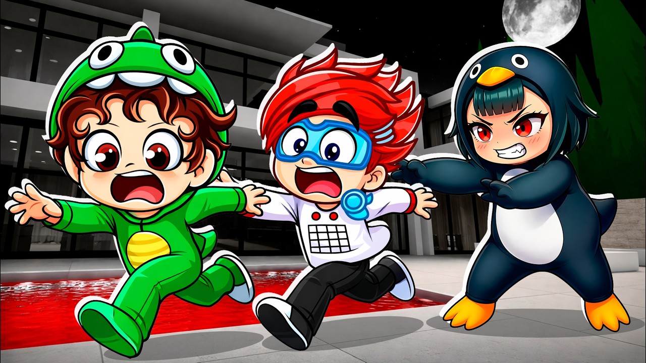 COMPRÉ UN PELUCHE MALVADO de GUGU GAGA PENGUIN y NOS QUIERE ATRAPAR en MI CASA! | Dylan Juega