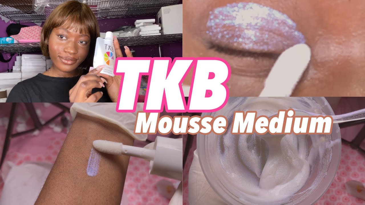 TRYING THE TKB MOUSSE MEDIUM | HOW TO MAKE LIQUID EYESHADOW BLUSH & HIGHLIGHTER
