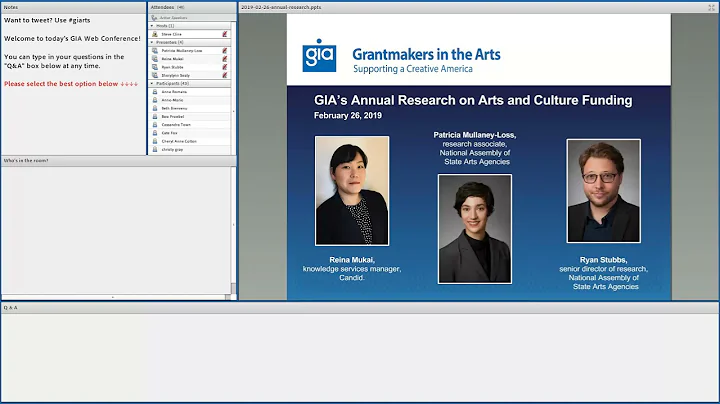 GIAs Annual Research on Support for Arts and Culture