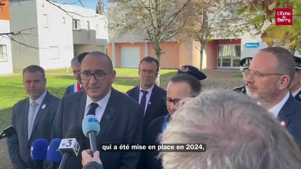 Le ministre de l'Intérieur en visite à Bourges