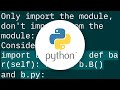 How to avoid circular imports in Python?