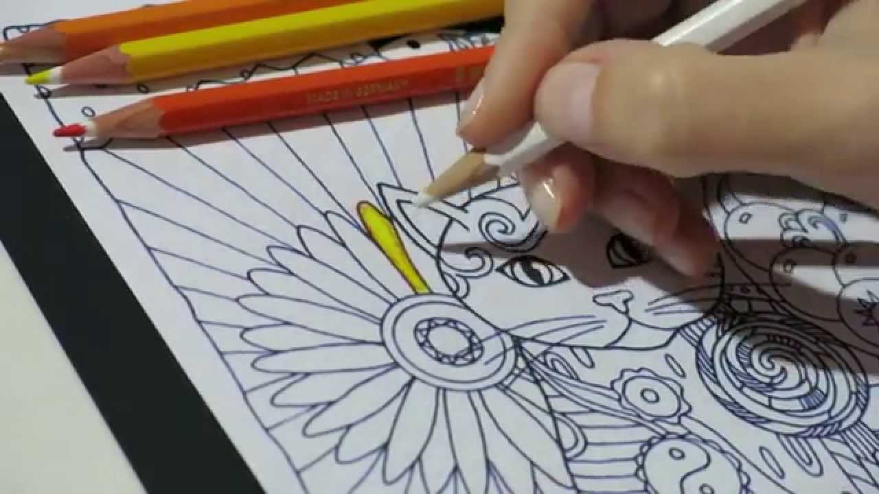 Livros de Colorir - Pintura para iniciantes nos livros de colorir para ...