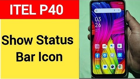 How to show status bar icon, Itel P40 me status bar icon Kaise lagaen