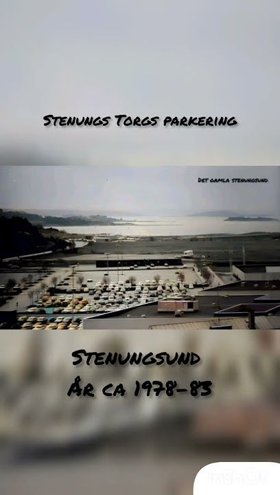 Stenungs Torgs parkering Stenungsund År ca 1978-83