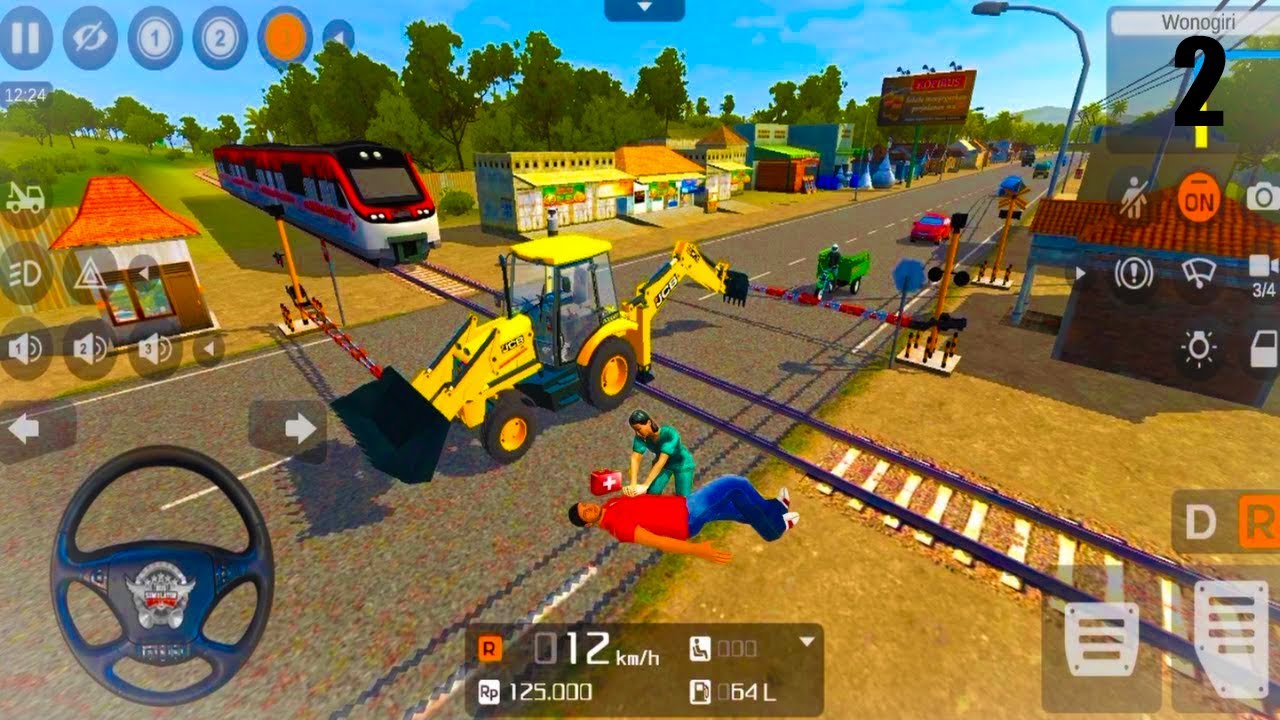 Bus Simulator Indonesia 2022 Mod Part 2 - JCB Beckhone Loader Driving Simulator - Android Gameplay