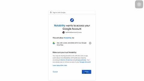 Backing up Notability in Google Drive & iCloud
