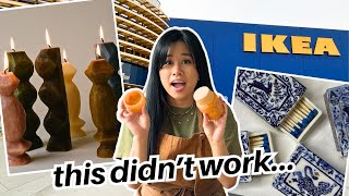 ONLY HACKING IKEA CANDLE DECOR *the last diys in my apartment* (fall is here baby! 🍂)