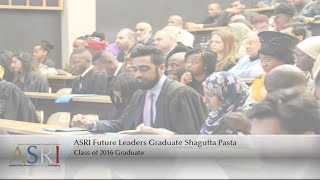 ASRI Future Leaders Graduate Shagufta Pasta