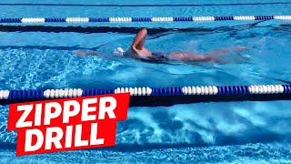 Beginner Swim Drill: Zipper Drill