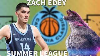 2024 NBA Summer League Zach Edey Grizzlies