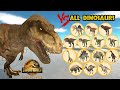 Prologue trex  vs all units dinosaurs 1 vs 1 with hp bar