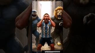 Messi Turns Red Hulk |Neymar Shark Man | Mbappe Lion Man |Ronaldo 3-Headed Monster #football