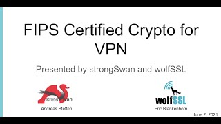 FIPS Certified Crypto for VPN w/strongSwan