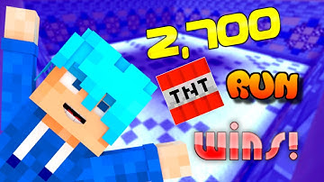 2,700 Hypixel TNT Run Wins! | WonkyWillPlayz