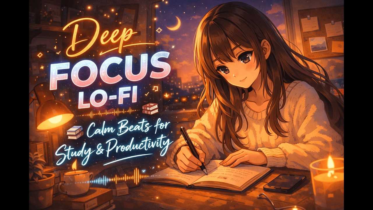 Deep Focus Lo-Fi 📚 Calm Beats for Study & Productivity