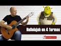 Como tocar hallelujah en guitarra "Shrek" de cuatro formas diferentes