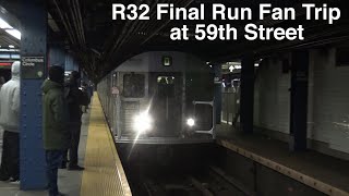 Mta Ind Subway R32 D Train Final Runs Fan Trip At 59Th St - Columbus Circle