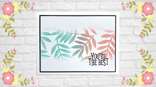 SUPER QUICK & CUTE Card With SSS Brushed Flowers May 2022 Card Kit