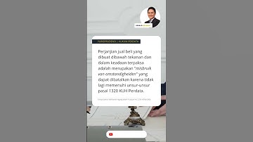Perjanjian Jual Beli yang dibuat di bawah tekanan dapat dibatalkan | Yurisprudensi | Hukum Indonesia