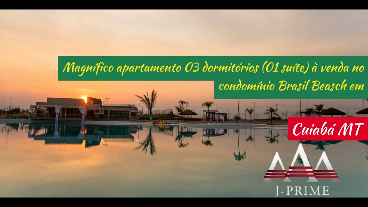 Magnífico apartamento 03 dormitórios (01 suíte) à venda no condomínio Brasil Beasch em Cuiabá MT