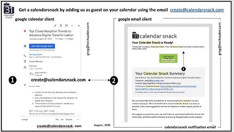 1 Minute Create a Calendarsnack for Mailchimp RSVP