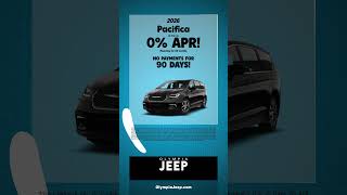 0% APR + No Payments for 90 Days on Chrysler Pacifica at Olympia Jeep! 💰