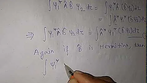 EIGEN VALUE AND ORTHOGONAL CONDITION OF HERMITIAN OPERATOR