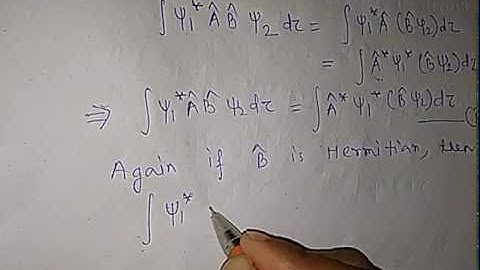 EIGEN VALUE AND ORTHOGONAL CONDITION OF HERMITIAN OPERATOR