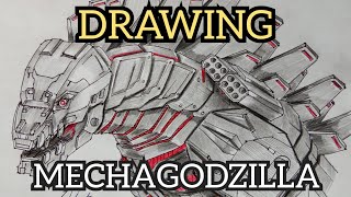 Drawing MechaGodzilla 2021 Timelapse