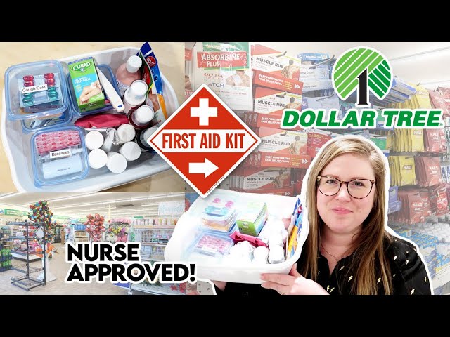 💵 HOW TO MAKE A DOLLAR TREE FIRST AID KIT FOR UNDER $30! ✓ PRINTABLE  CHECKLIST INCLUDED 