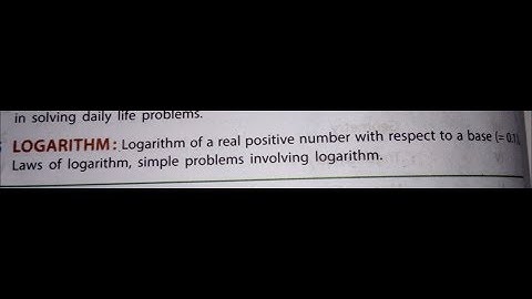Basics of Logarithm in 5 minutes