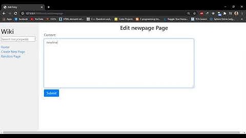 CS50 Project1 (Wiki)