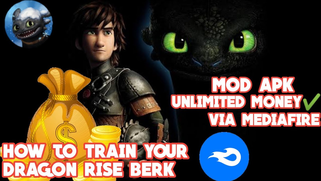 HOW TO TRAIN YOUR DRAGON RISE BERK MOD APK || UNLIMITED MONEY #RISEBERK