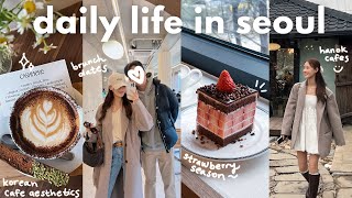 seoul vlog 🍓 lunar new year holiday, table finally arrived, suwon starfield library, aesthetic cafes