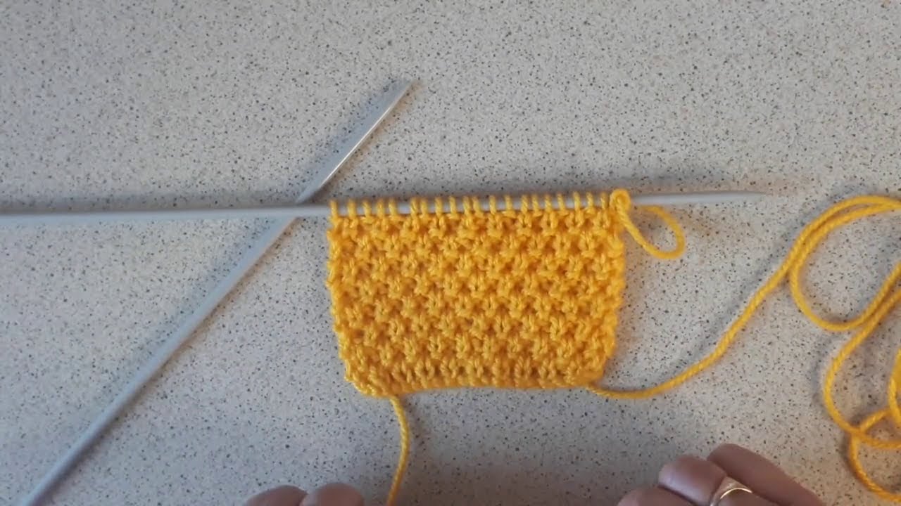 For Beginners, How To Knit Double Moss Stitch UK, Seed Stitch US, Sheila's Knitting Tips