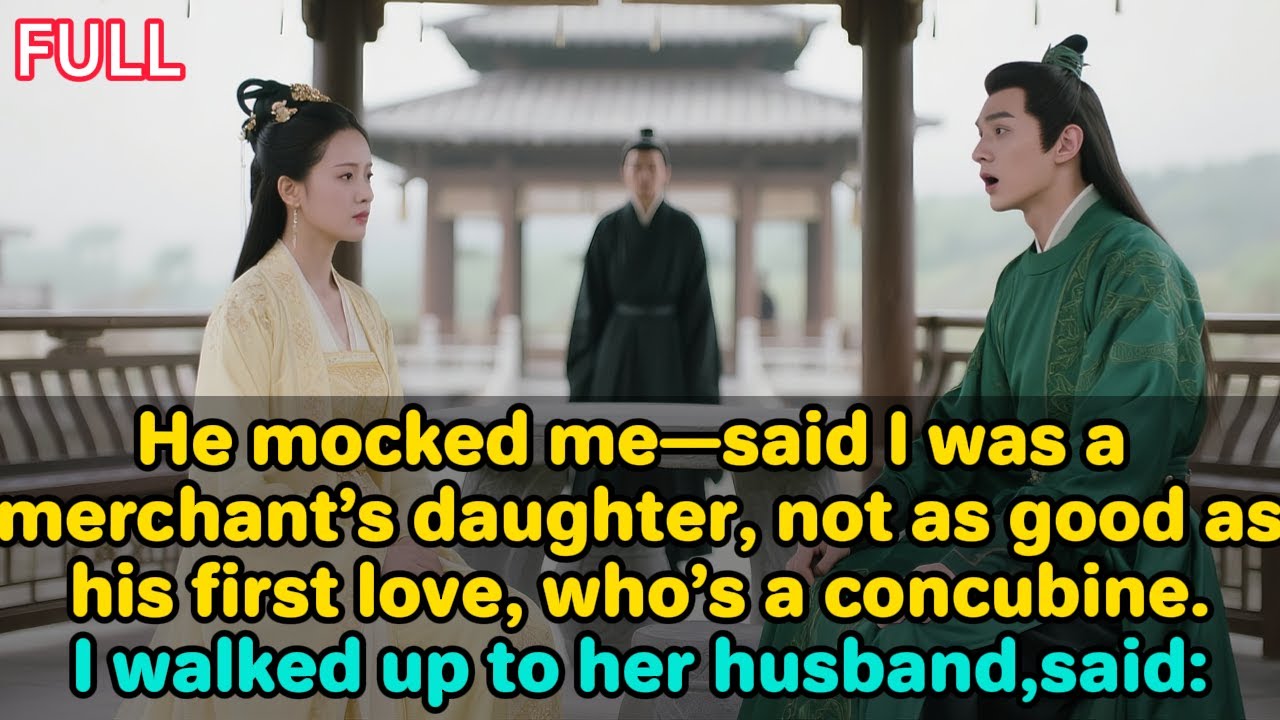 He mocked me—said I was a merchant’s daughter, not as good as his first love, who’s a concubine.I...