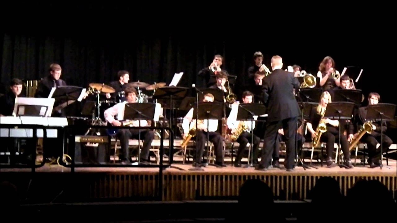 Nick Petricca - On Drum Kit - Fulton County Jazz Ensemble February 4, 2012.wmv