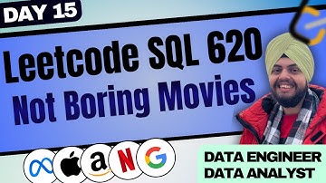 Leetcode SQL 620 - Not Boring Movies 🔥| 50 Days Challenge | Data Analyst ✅
