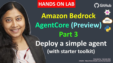 Amazon Bedrock AgentCore – Deel 3: Een agent maken, configureren, implementeren en aanroepen (han...