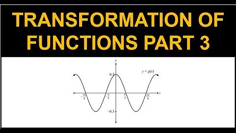 HSC Year 12 Advanced (2U) - Transformation of Functions - Part 3 - Past Paper Questions