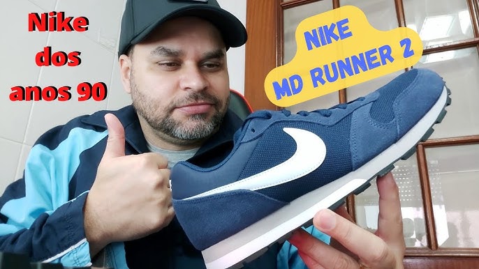 Nike MD Runner Azul MArino, Negras y Azul Cielo - YouTube