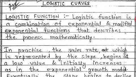 Feast: System Simulation : LOGISTIC CURVE