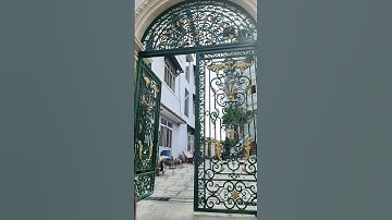 Cách làm cửa cổng rào sắt uốn nghệ thuật đẹp #shortvideo #xaynhatho #art